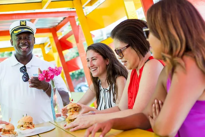 Conch fritters and Bahamian dishes on a Nassau food tour, a shore excursion on a Bahamas cruise from Miami